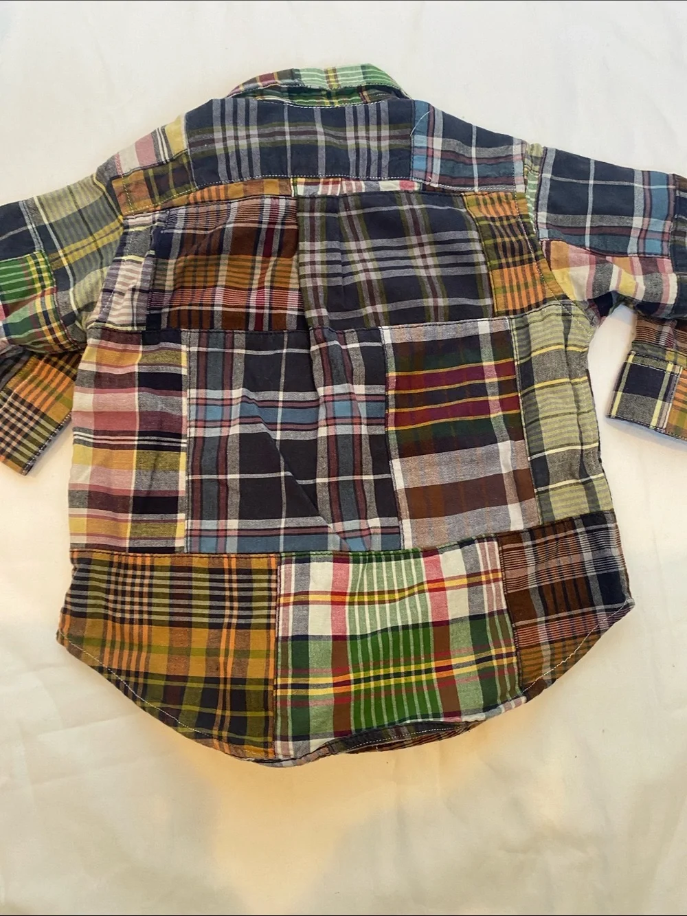 Ralph Lauren Kids Multicolor Patchwork Plaid Button-Down Shirt